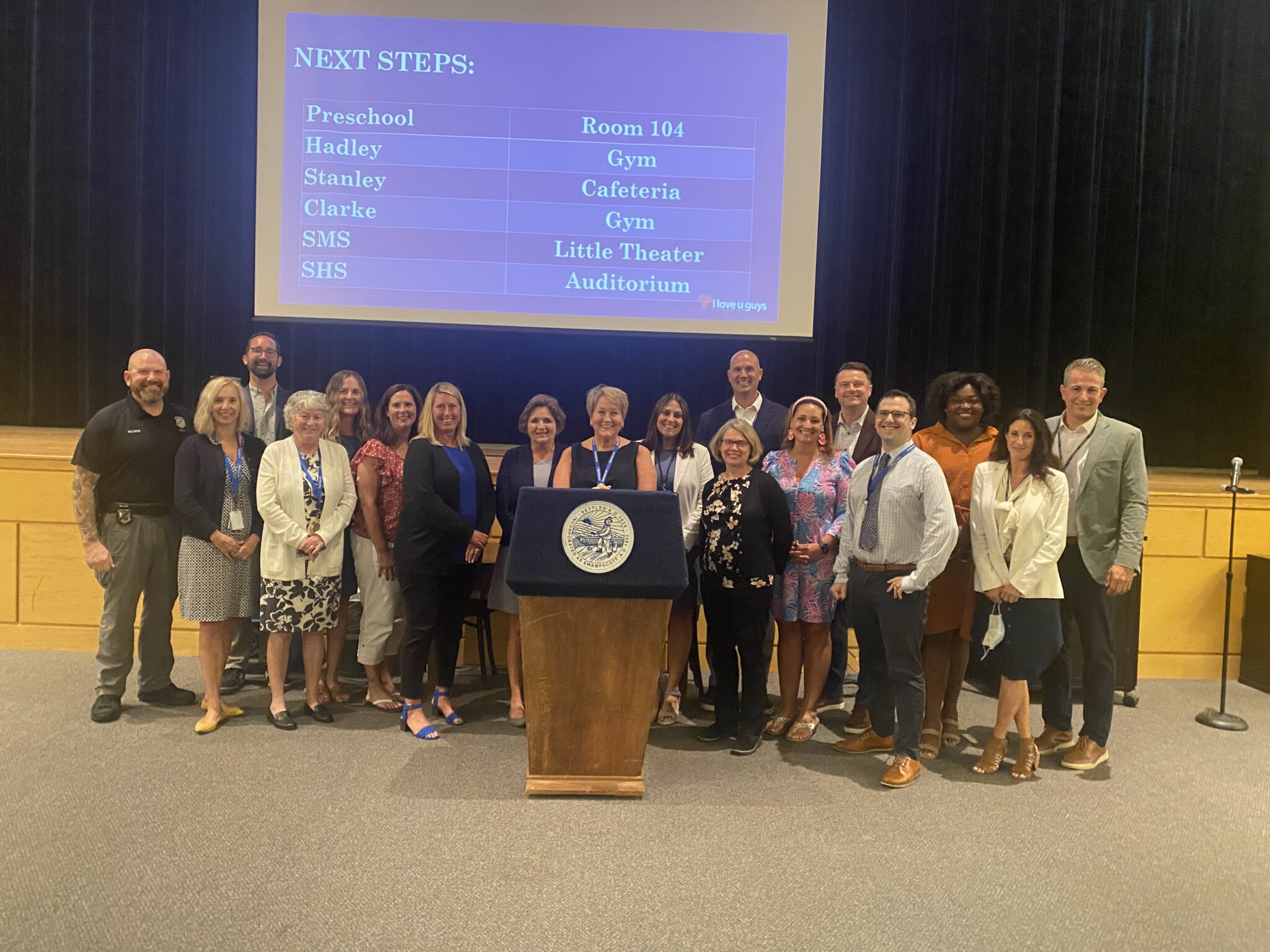 Administration team photo during opening convocation 2023